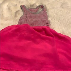 Hot pink little girls dress